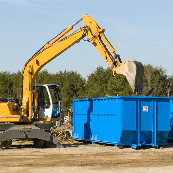 what size residential dumpster rentals are available in Madison County